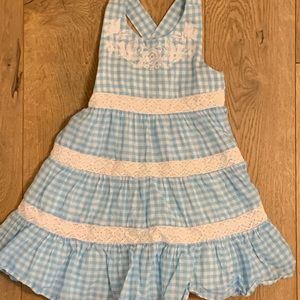Gingham and Lace Sun Dress